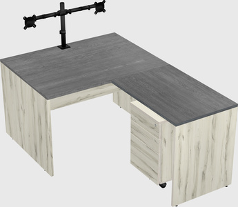 L-shaped office desk