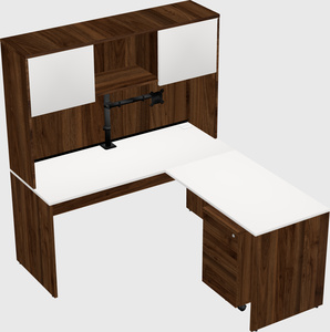 L-shaped office desk