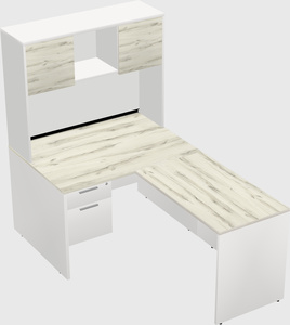 L-shaped office desk