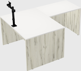 L-shaped office desk