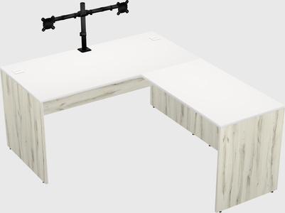 L-shaped office desk
