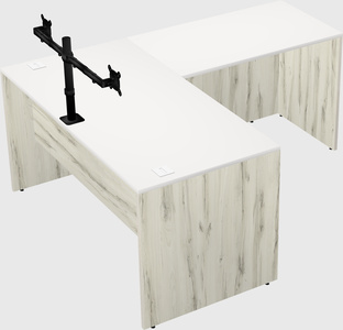L-shaped office desk