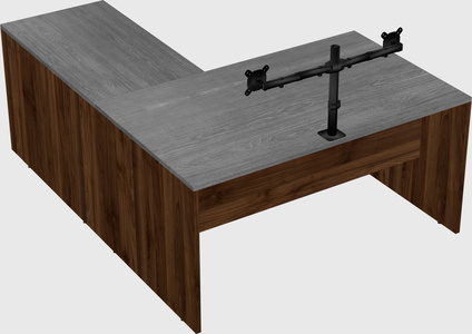 L-shaped office desk