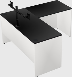 L-shaped office desk