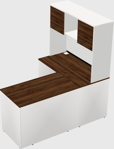 L-shaped office desk