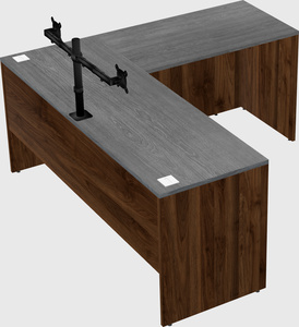 L-shaped office desk
