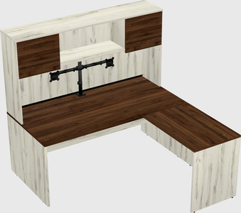 L-shaped office desk