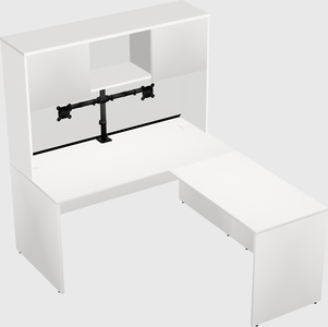 L-shaped office desk