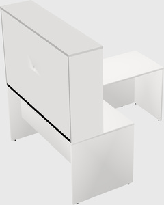L-shaped office desk