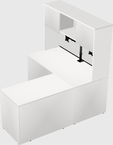 L-shaped office desk