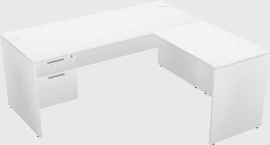 L-shaped office desk