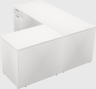 L-shaped office desk