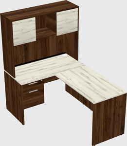 L-shaped office desk