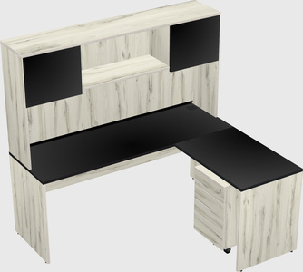 L-shaped office desk