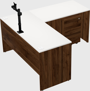 L-shaped office desk