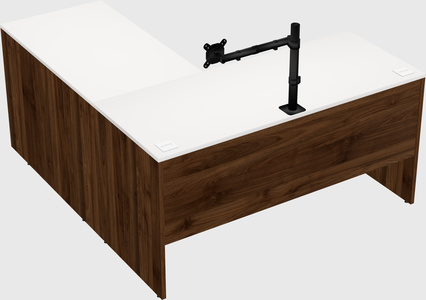 L-shaped office desk
