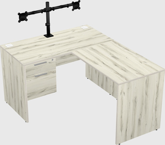 L-shaped office desk