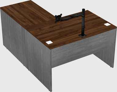 L-shaped office desk