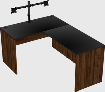 L-shaped office desk