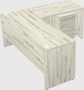 L-shaped office desk
