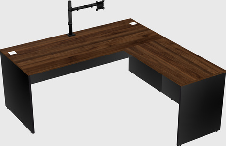 L-shaped office desk