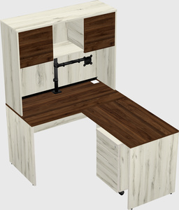 L-shaped office desk
