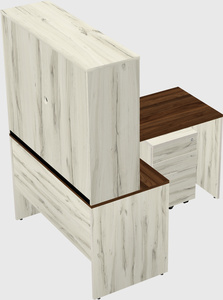 L-shaped office desk