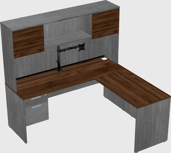L-shaped office desk