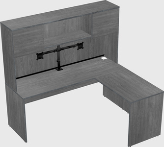 L-shaped office desk