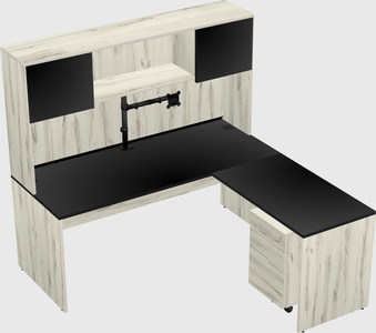L-shaped office desk