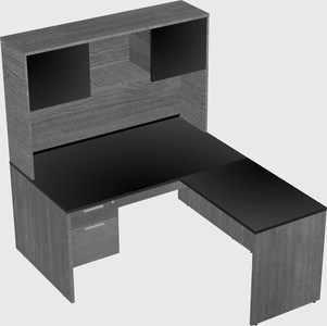 L-shaped office desk