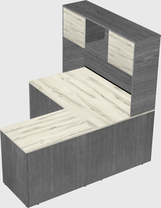 L-shaped office desk