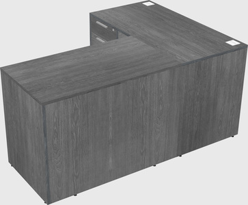 L-shaped office desk