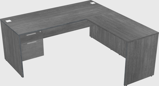 L-shaped office desk