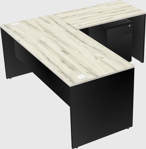 L-shaped office desk