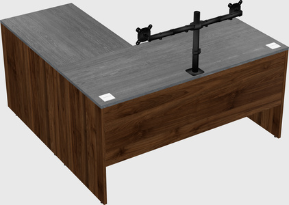 L-shaped office desk
