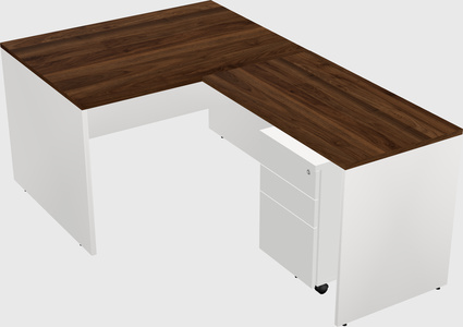 L-shaped office desk