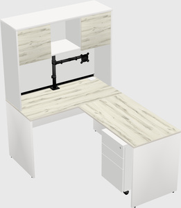 L-shaped office desk