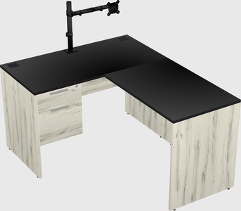 L-shaped office desk