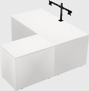 L-shaped office desk