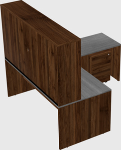 L-shaped office desk