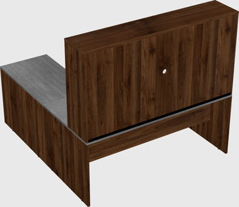 L-shaped office desk