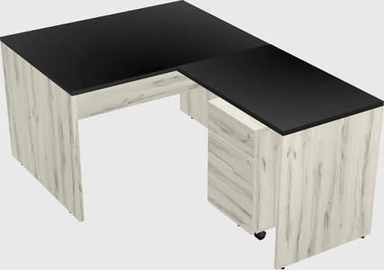 L-shaped office desk