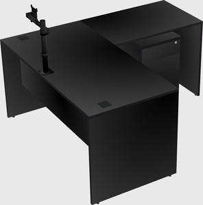 L-shaped office desk