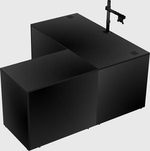 L-shaped office desk