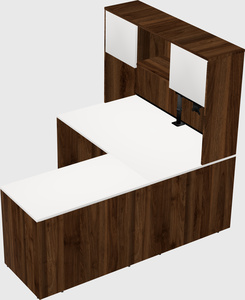 L-shaped office desk