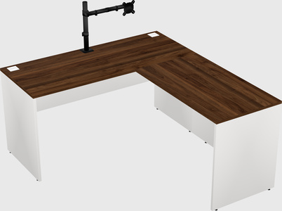 L-shaped office desk