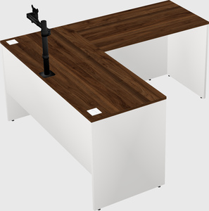 L-shaped office desk
