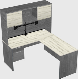 L-shaped office desk