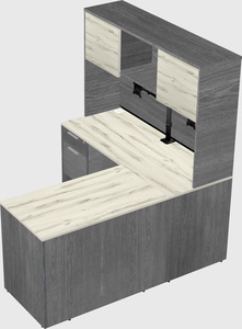 L-shaped office desk